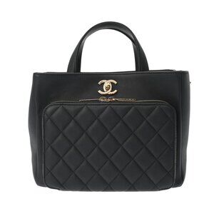 CHANEL Matrasse Business Affinity 2WAY Tote Black/Noir
